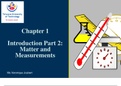 Introduction Part 2-Matter and Measurements
