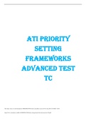ATI Priority setting frameworks advanced test TC