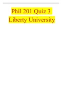 Phil 201 Quiz 3 Liberty University