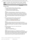 TEST BANK FOR FOUNDATION OF POPULATION HEALTH FOR COMMUNITY&sol;PUBLIC HEALTH NURSING 5TH EDITION STANHOPE