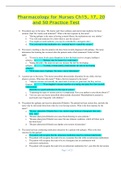 NUR 1022C&sol;Pharmacology for Nurses Neuro 2 study guide&lpar;QUESTIONS AND ANSWERS &rpar;