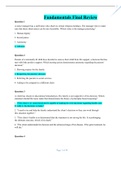 Keiser University>NUR 1022C Fundamentals Final Review&lpar;Questions & Answers&rpar;