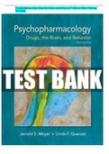 Psychopharmacology Drugs the Brain And Behavior3rd Edition Meyer Nursing Test Bank