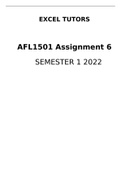 AFL1501 ASSIGNMENT 6 SEMESTER 1 2022
