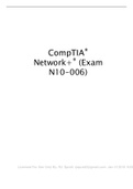  CIS 479 ComPATIA Network + (Exam N10 - 006) 2024 Reviewed