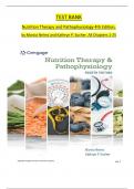 TEST BANK Nutrition Therapy and Pathophysiology 4th Edition&comma; by Marcia Nelms and Kathryn P&period; Sucher&period; All Chapters 1-25