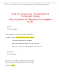 NUR 2115 Final Exam&comma; &lpar;Latest 2020&rpar; Fundamentals of Professional Nursing&period;docx