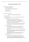iGCSE CIE and O level Economic notes - Section 3 (Microeconomic agents)