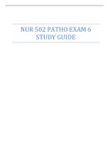 NUR 502 PATHO EXAM 6 STUDY GUIDE
