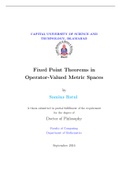 Fixed Point Theorems in Operator-Valued Metric Spaces