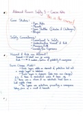 Advanced Process Safety 5 Concise Lecture Notes (Handwritten) (CHEE11029)