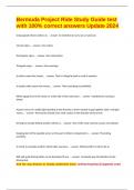 Bermuda Project Ride Study Guide test with 100&percnt; correct answers Update 2024