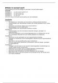 Ethiek in sociaal werk samenvatting H1 t&sol;m 4