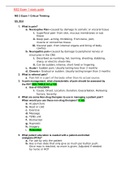 NURSING MISCMS2 Exam 1 study guide graded A