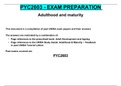 PYC2603 - EXAM PREPARATION.