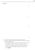 Midterm Exam 602 Nursing Questions & Answers 2020&sol;2021