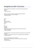 StraighterLine A&P I Final Exam Questions and Answers 2024&sol;2025&lpar; A&plus; GRADED 100&percnt; VERIFIED&rpar;&period;
