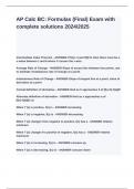 AP Calc BC&lowbar; Formulas &lpar;Final&rpar; Exam with complete solutions 2024&lowbar;2025&period;