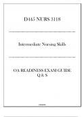 &lpar;WGU D445&rpar; NURS 3118 Intermediate Nursing Skills - OA Readiness Exam Guide - 2024