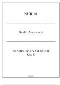 &lpar;FOR&rpar; NUR101 Health Assessment - Readiness Exam Guide - 2024