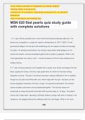MSN 620 Stat pearls quiz study guide with complete solutions