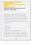 MSN 620 Final Exam Questions and Answers &vert; 100&percnt; Pass
