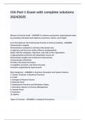 CIA Part 1 Exam with complete solutions 2024&lowbar;2025