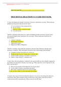 NUR PSYCHIATRIhesi-mental-health-rn-v1-v3-2020-test-banK GRADED A