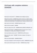 CIA Exam with complete solutions 2024&lowbar;2025&period;