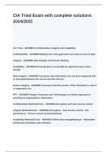 CIA Triad Exam with complete solutions 2024&lowbar;2025