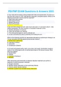 PSI FNP EXAM Questions and Answers Latest 2022&period;