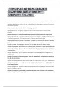Principles of real estate II &lpar;Champions&rpar;