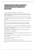 Principles of Real Estate II