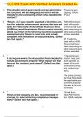  CLC 059 Exam with Verified Answers Graded A&plus;