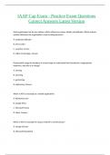 IAAP Cap Exam - Practice Exam Questions Correct Answers Latest Version
