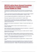 NCCCO Lattice Boom General Knowledge Exam Questions Complete Solutions Current Update &lpar;A&plus; Pass&rpar;