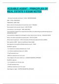 Aceable Agent - Principles of Real Estate II Exam Notes