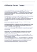&lpar;Answered&rpar;ATI Testing Oxygen Therapy 2022