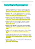 Medical-Surgical&colon; Respiratory Questions and Answers&lpar;20 Questions and answers latest 2022&rpar;