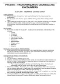 Summary of the Study Guide for Transformative Counselling Encounters (PYC3705)
