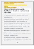 TCIC&sol;TLETS Mobile Access RE- Certification Questions and Answers &vert; 100&percnt; Pass
