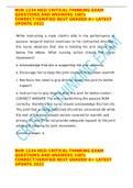 NUR 1234 HESI CRITICAL THINKING EXAM QUESTIONS AND ANSWERS 100&percnt; CORRECT&sol;VERIFIED BEST GRADED A&plus; LATEST UPDATE 2022
