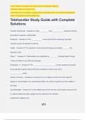 Telehandler Study Guide with Complete Solutions