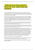Principles of Real Estate 2 Practice Test
