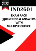 IND2601 Updated Exam Answer pack with MQS Answers 2018 - 2020 exams