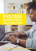 PVL1501 LATEST Exam Answer Pack for 2022 (Questions and Answers)