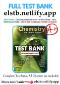 Test Bank - Chemistry&colon; The Central Science&comma; 15th Edition &lpar;Brown&comma; 2018&rpar;&comma; Chapter 1-24 &vert; All Chapters