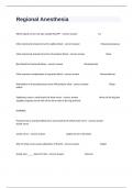 Regional Anesthesia Comprehensive Actual Exam Questions And Answers&period;