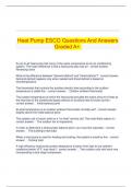 Heat Pump ESCO Questions And Answers Graded A&plus;&period;