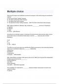 Multiple choice Exam Questions and Answers 2024&sol;2025&lpar; A&plus; GRADED 100&percnt; VERIFIED&rpar;&period;